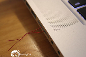 use the included red wire to remove the mini drive