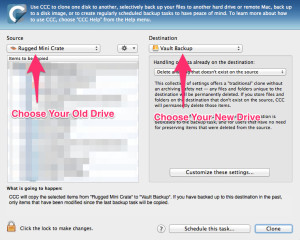 select your drives